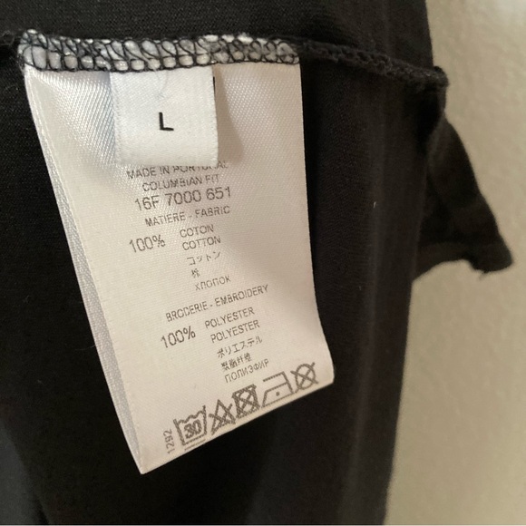 Givenchy Paris T Shirt Large Embroidered Star Black Columbian Fit T Shirt Dress - Picture 6 of 9